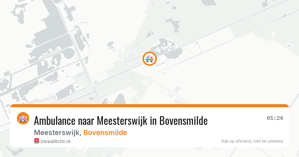 Ambulance naar Meesterswijk in Bovensmilde — 15 apr 2026