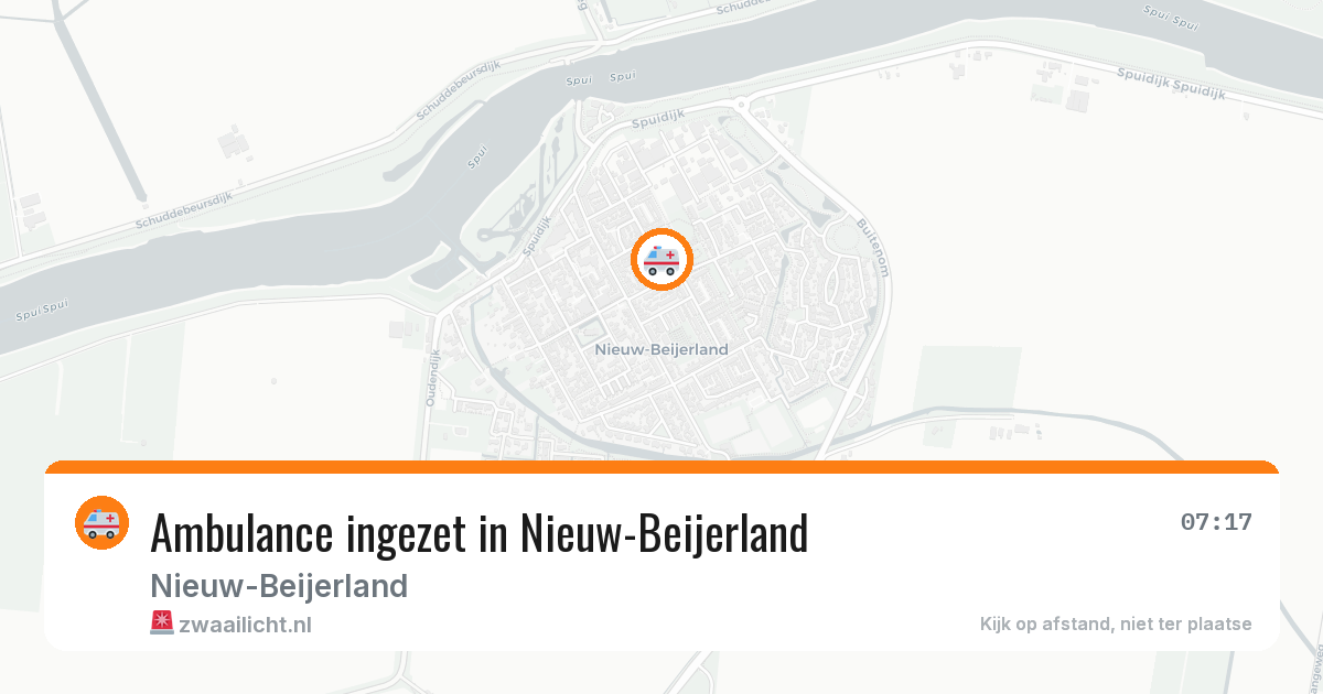 Ambulance ingezet in Nieuw-Beijerland — 12 jun 2026