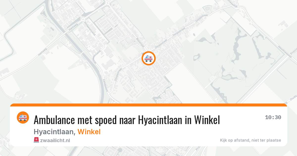 Ambulance met spoed naar Hyacintlaan in Winkel — 29 mei 2026
