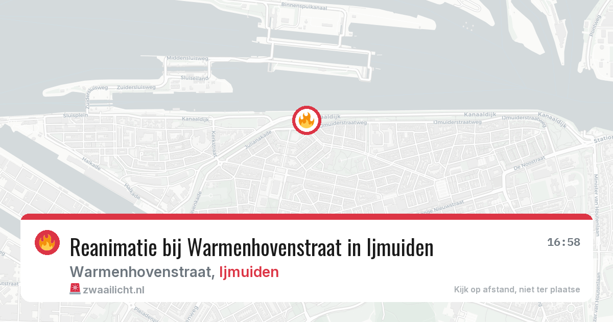 Reanimatie bij Warmenhovenstraat in Ijmuiden — 23 apr 2026