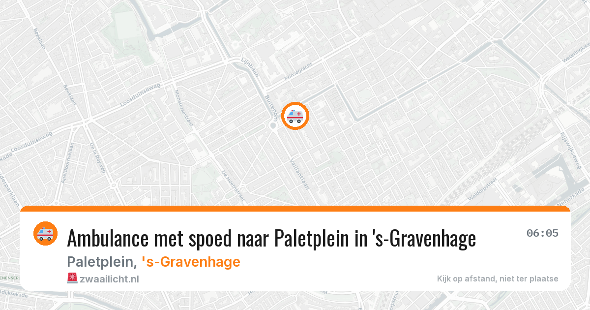 Ambulance met spoed naar Paletplein in 's-Gravenhage — 30 mei 2026