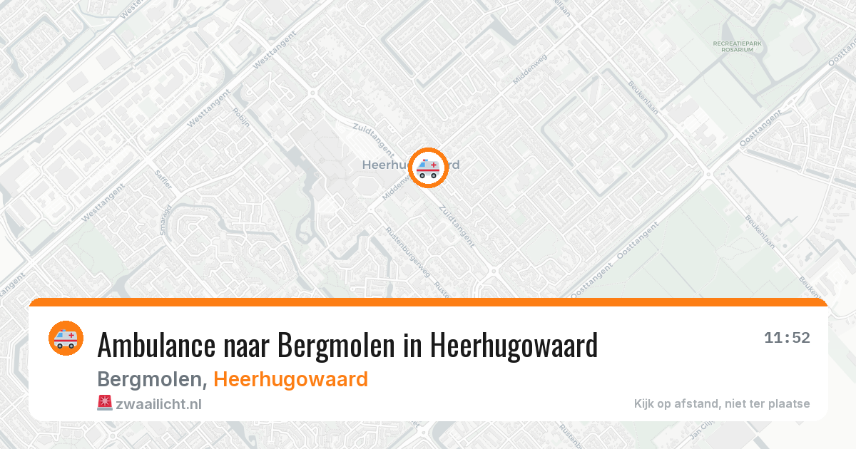 Ambulance naar Bergmolen in Heerhugowaard — 8 feb 2026