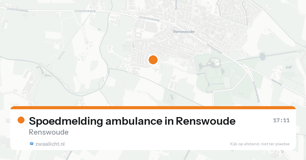 Spoedmelding ambulance in Renswoude — 14 aug 2026