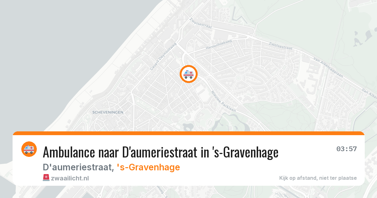 Ambulance naar D'aumeriestraat in 's-Gravenhage — 5 apr 2026