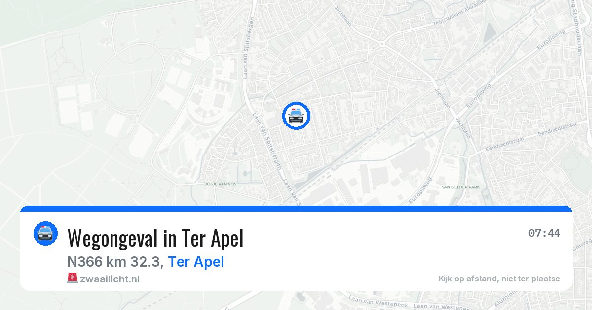 Wegongeval in Ter Apel — 24 jan 2026