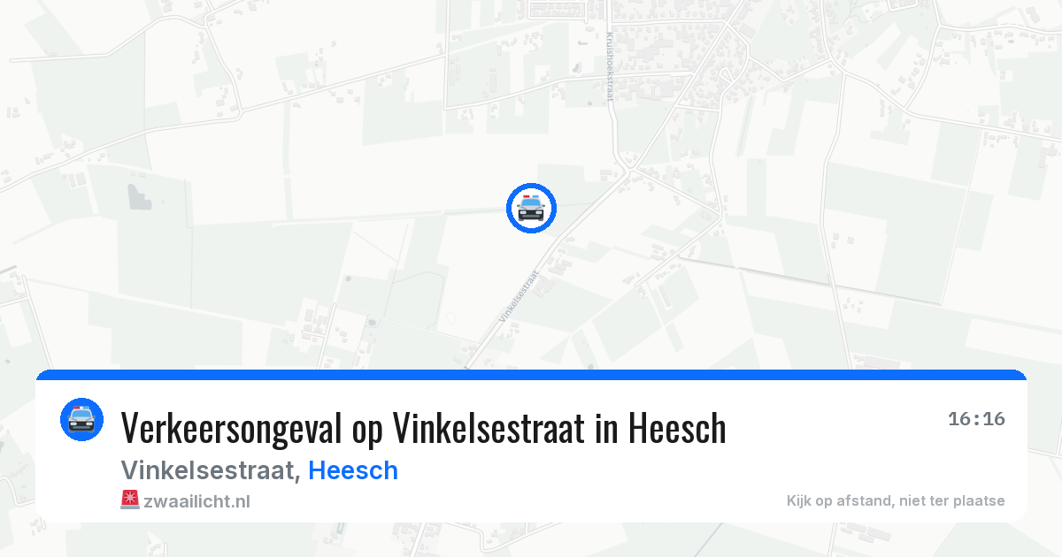 Verkeersongeval op Vinkelsestraat in Heesch — 30 apr 2026