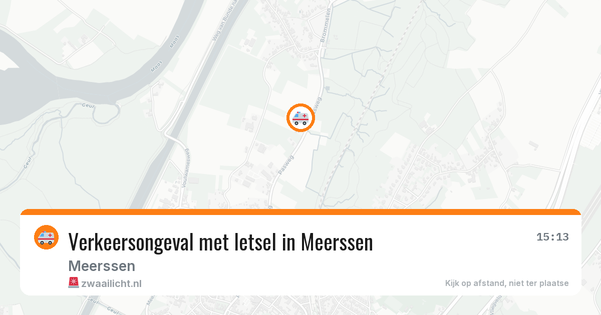 Verkeersongeval met letsel in Meerssen — 25 mei 2026