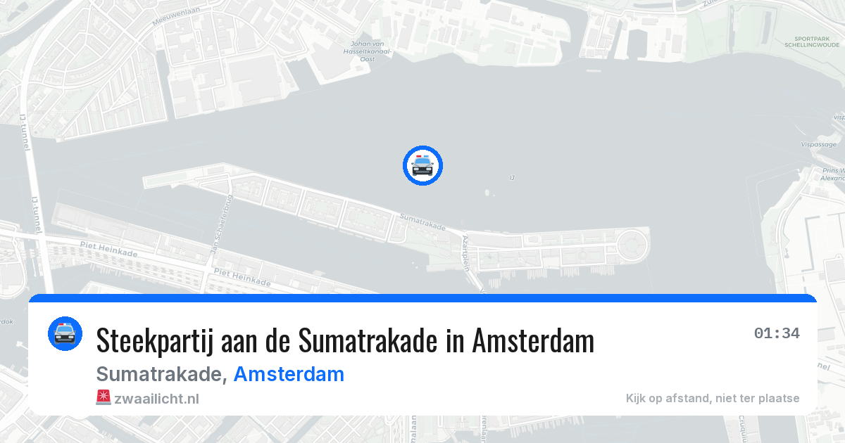 Steekpartij aan de Sumatrakade in Amsterdam — 31 jul 2026