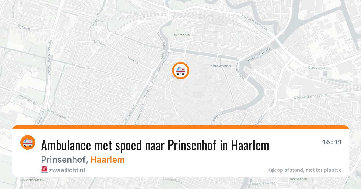 Ambulance met spoed naar Prinsenhof in Haarlem — 26 mei 2026