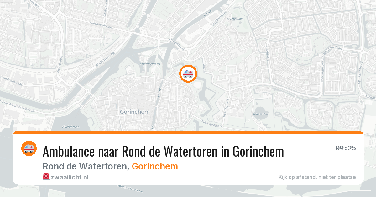Ambulance naar Rond de Watertoren in Gorinchem — 23 mei 2026