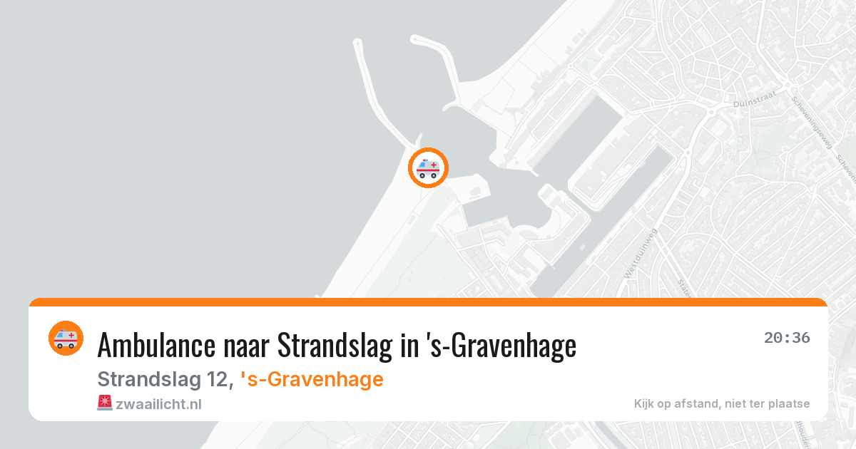 Ambulance naar Strandslag in 's-Gravenhage — 13 jun 2026