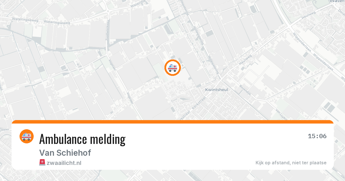 Ambulance melding — 8 feb 2026