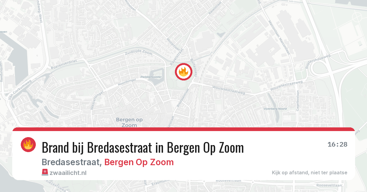 Brand bij Bredasestraat in Bergen Op Zoom — 3 apr 2026