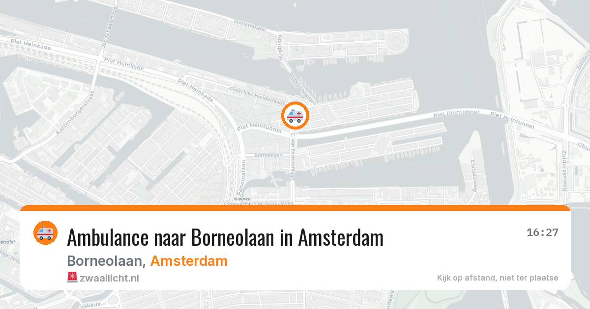 Ambulance naar Borneolaan in Amsterdam — 31 jul 2026