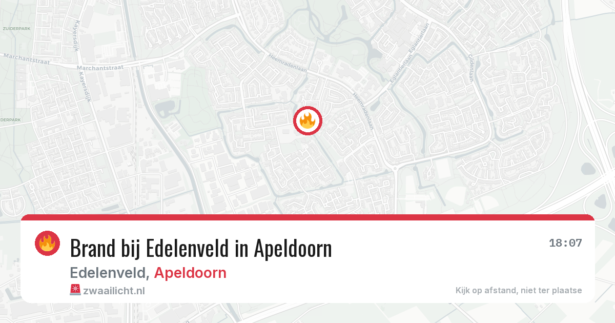 Brand bij Edelenveld in Apeldoorn — 4 jun 2026