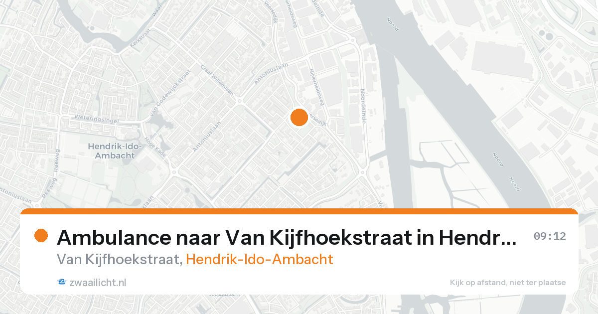 Ambulance naar Van Kijfhoekstraat in Hendrik-Ido-Ambacht — 8 feb 2026