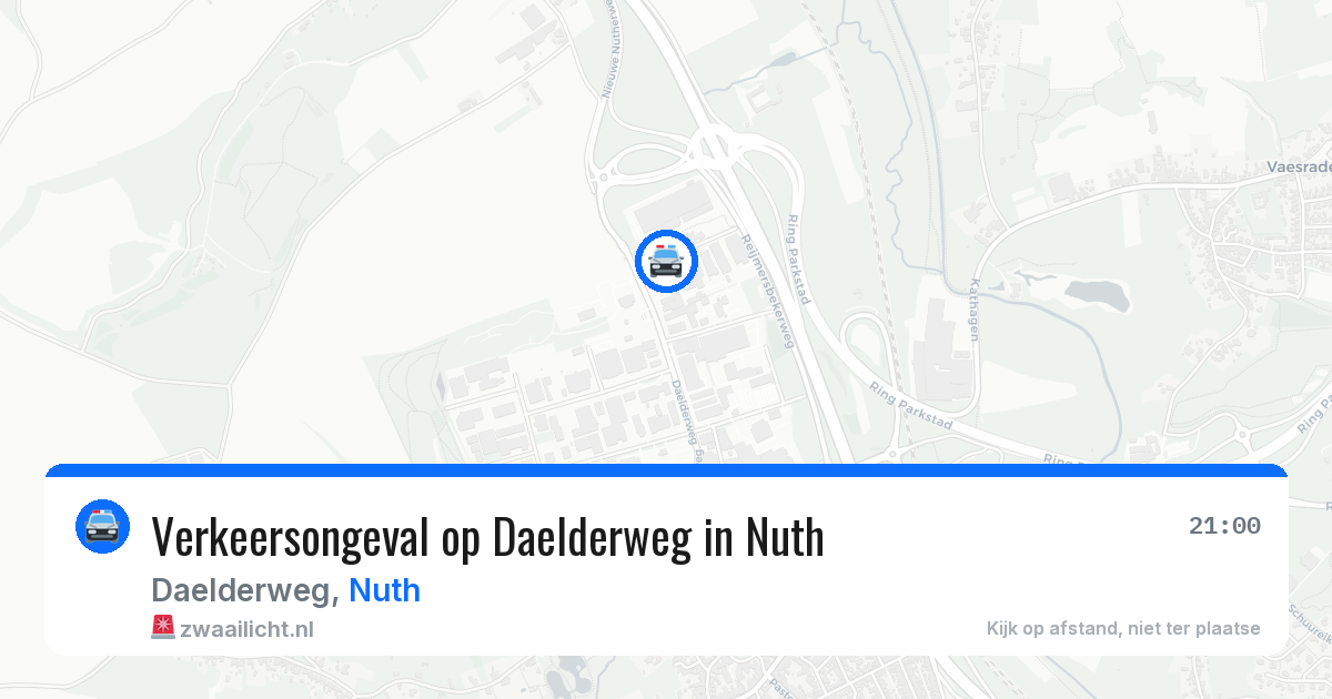 Verkeersongeval op Daelderweg in Nuth — 29 apr 2026