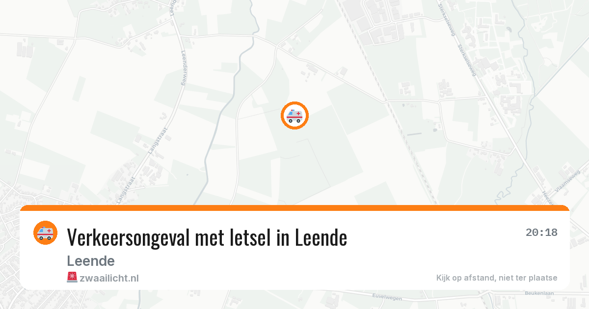 Verkeersongeval met letsel in Leende — 22 mei 2026