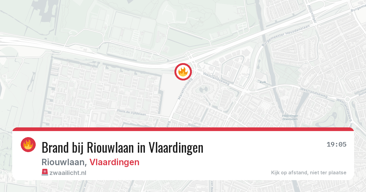 Brand bij Riouwlaan in Vlaardingen — 3 jun 2026