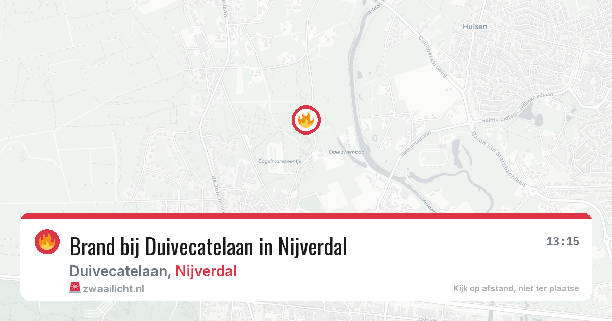 Brand bij Duivecatelaan in Nijverdal — 11 aug 2026