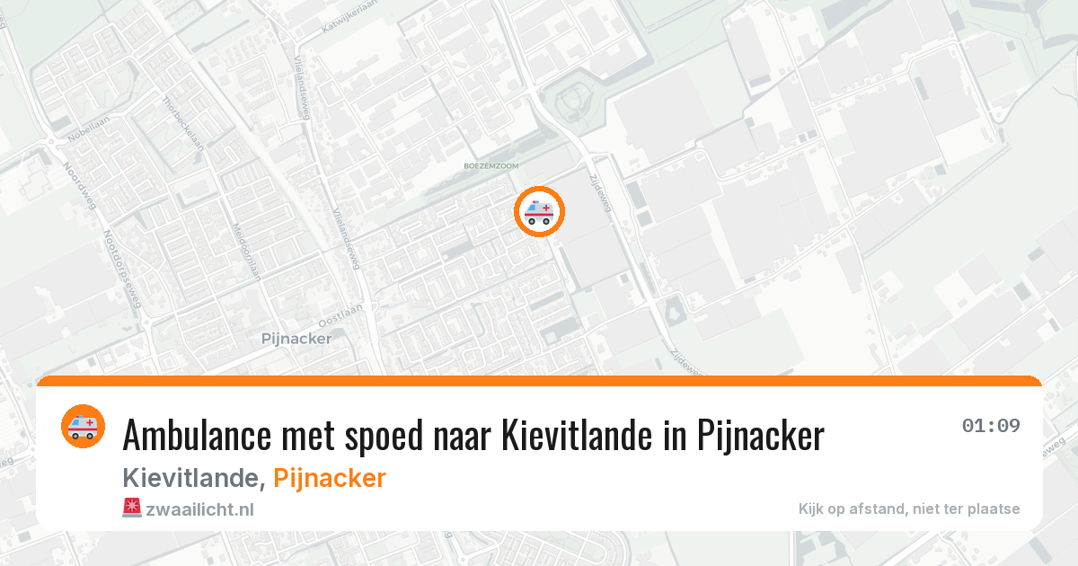 Ambulance met spoed naar Kievitlande in Pijnacker — 20 jun 2026
