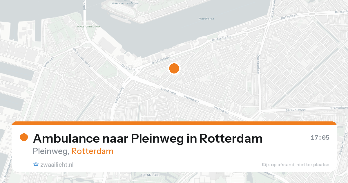 Ambulance naar Pleinweg in Rotterdam — 25 aug 2026
