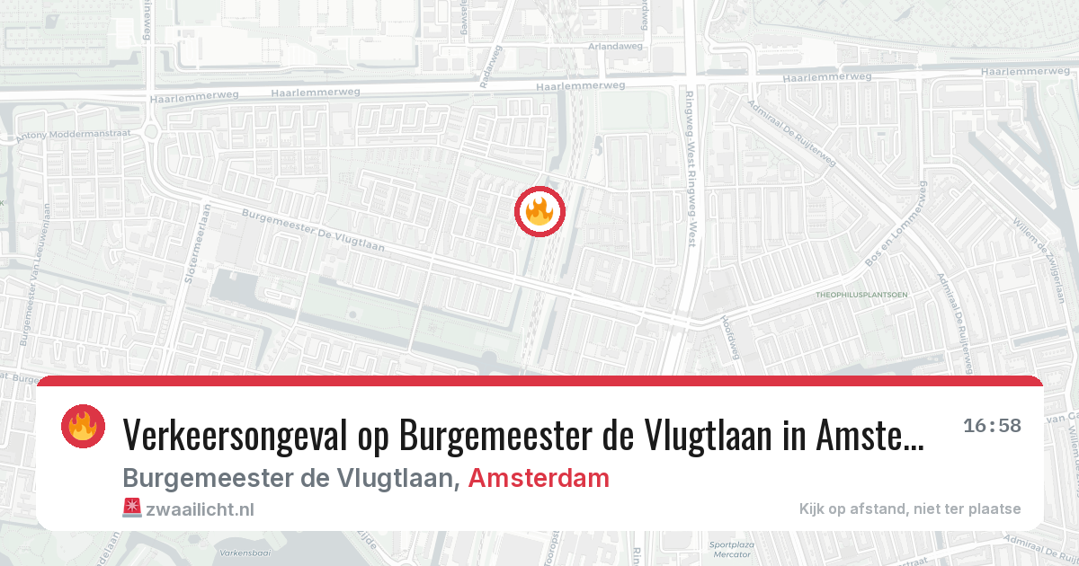 Verkeersongeval op Burgemeester de Vlugtlaan in Amsterdam — 28 mei 2026