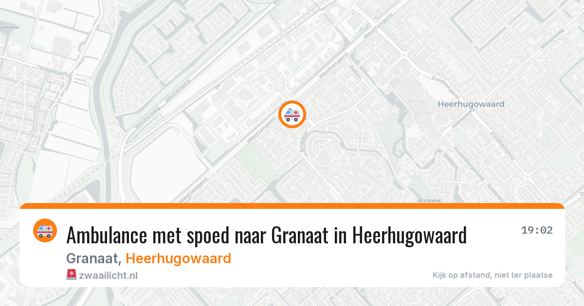 Ambulance met spoed naar Granaat in Heerhugowaard — 17 jan 2026