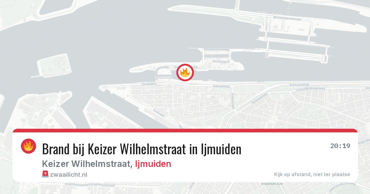 Brand bij Keizer Wilhelmstraat in Ijmuiden — 15 mrt 2026