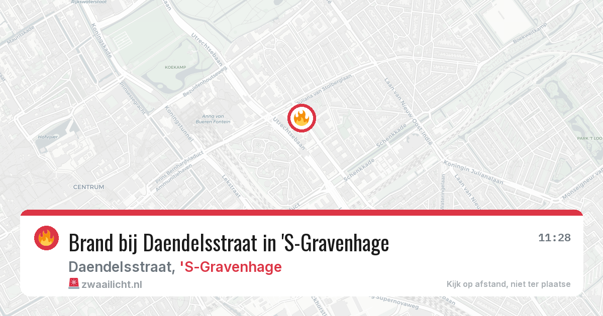 Brand bij Daendelsstraat in 'S-Gravenhage — 22 mei 2026