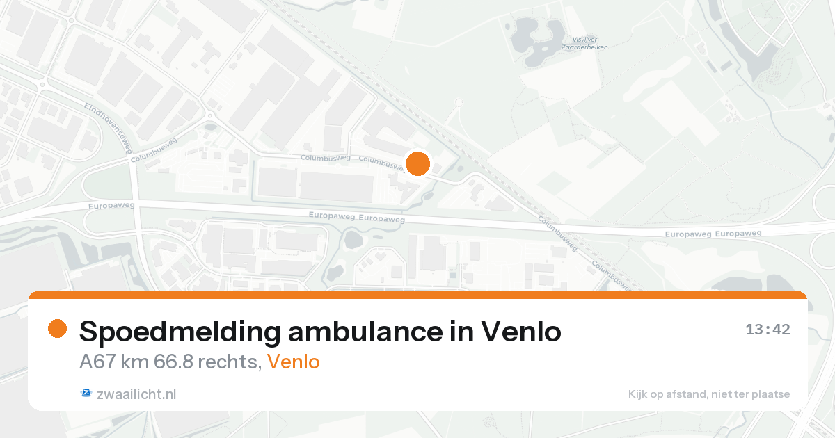 Spoedmelding ambulance in Venlo — 21 aug 2026