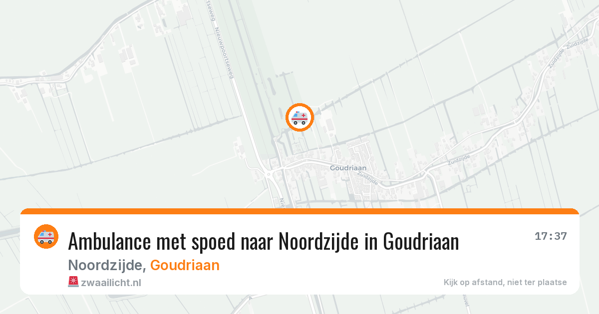 Ambulance met spoed naar Noordzijde in Goudriaan — 23 jun 2026