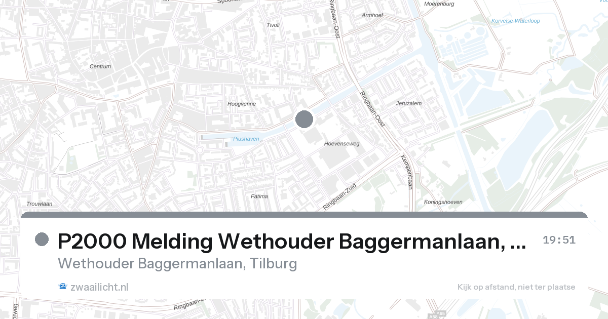 P2000 Melding Wethouder Baggermanlaan, Tilburg — 28 aug 2026
