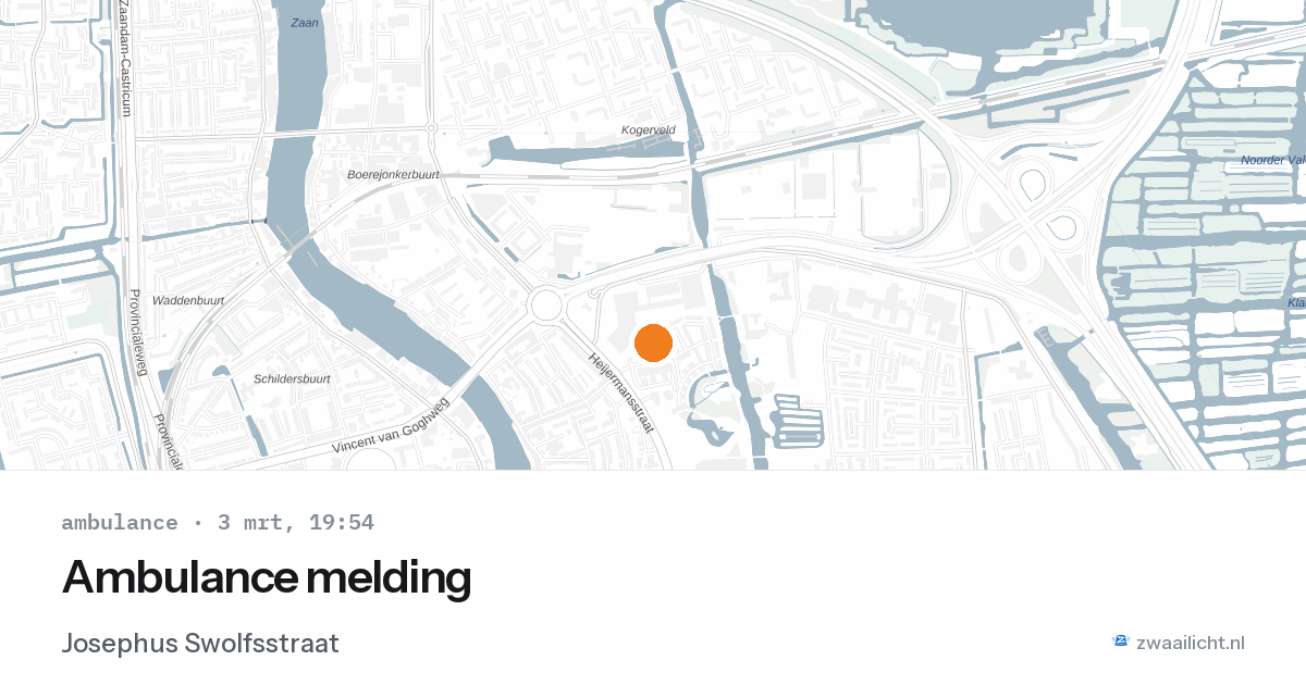 Ambulance melding — 3 mrt 2026