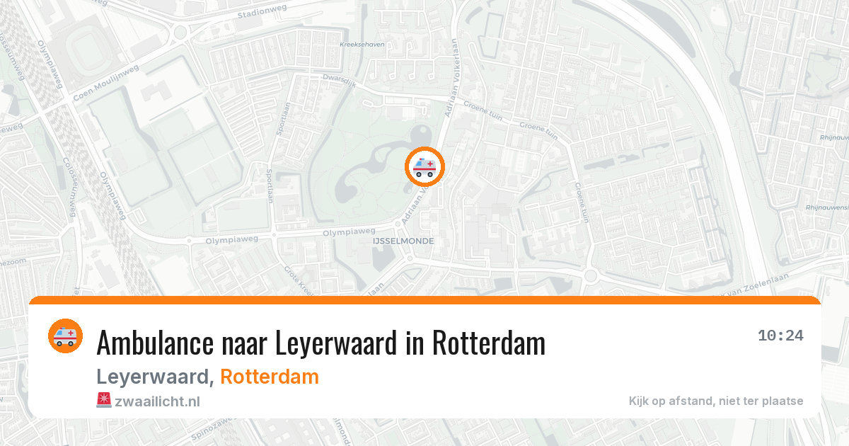 Ambulance naar Leyerwaard in Rotterdam — 11 mrt 2026