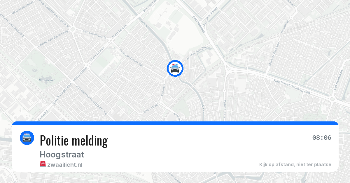 Politie melding — 5 mei 2026