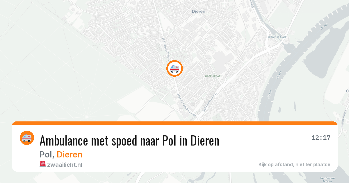 Ambulance met spoed naar Pol in Dieren — 21 jun 2026