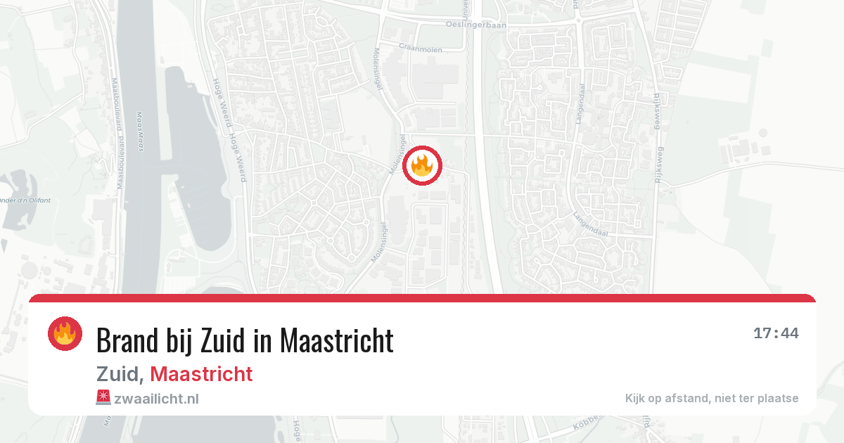Brand bij Zuid in Maastricht — 3 aug 2026