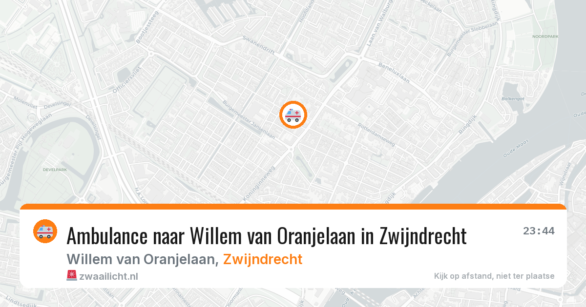 Ambulance naar Willem van Oranjelaan in Zwijndrecht — 8 apr 2026