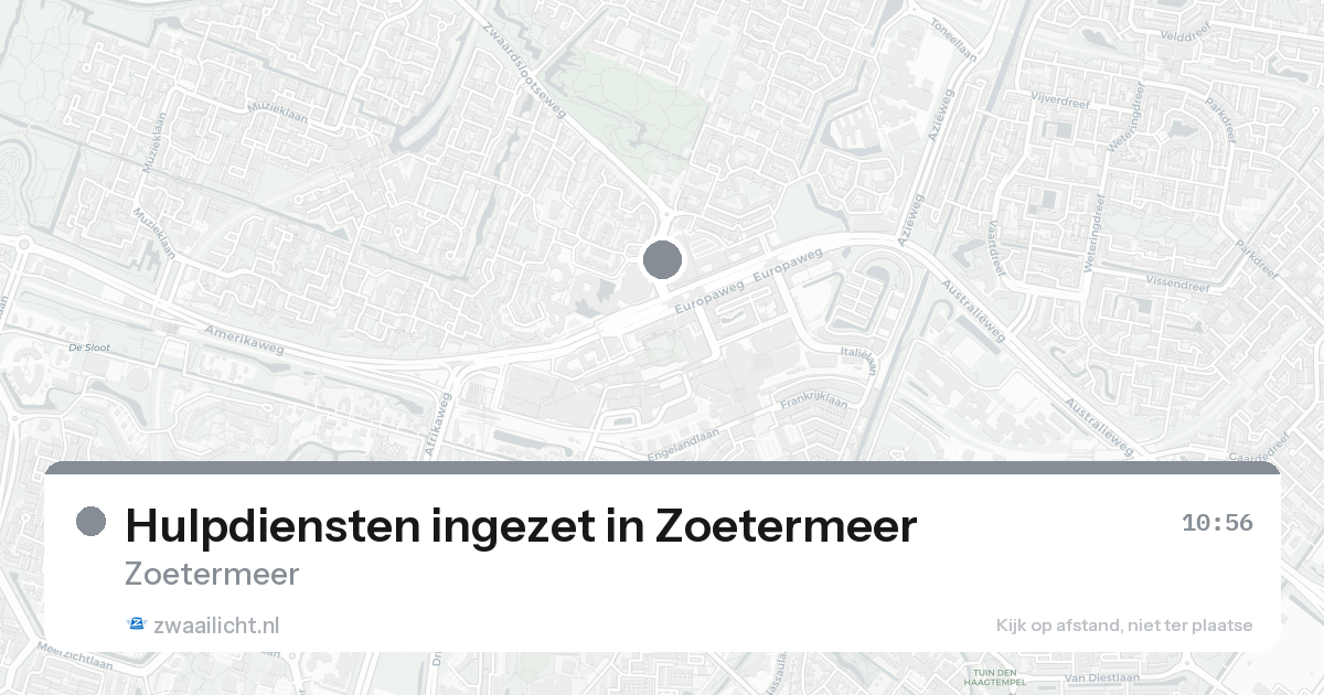 Hulpdiensten ingezet in Zoetermeer — 7 feb 2026 | 🚨 Zwaailicht.nl