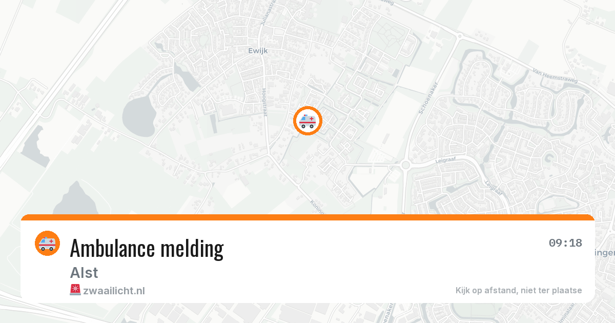 Ambulance melding — 9 jun 2026