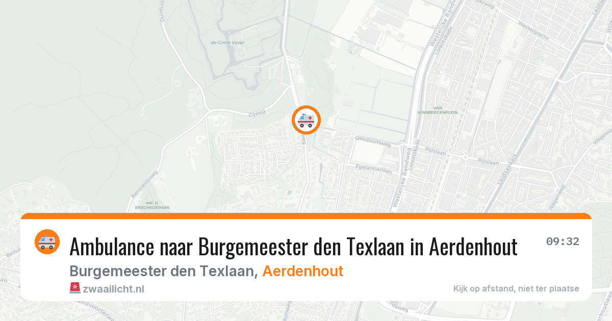 Ambulance naar Burgemeester den Texlaan in Aerdenhout — 13 apr 2026