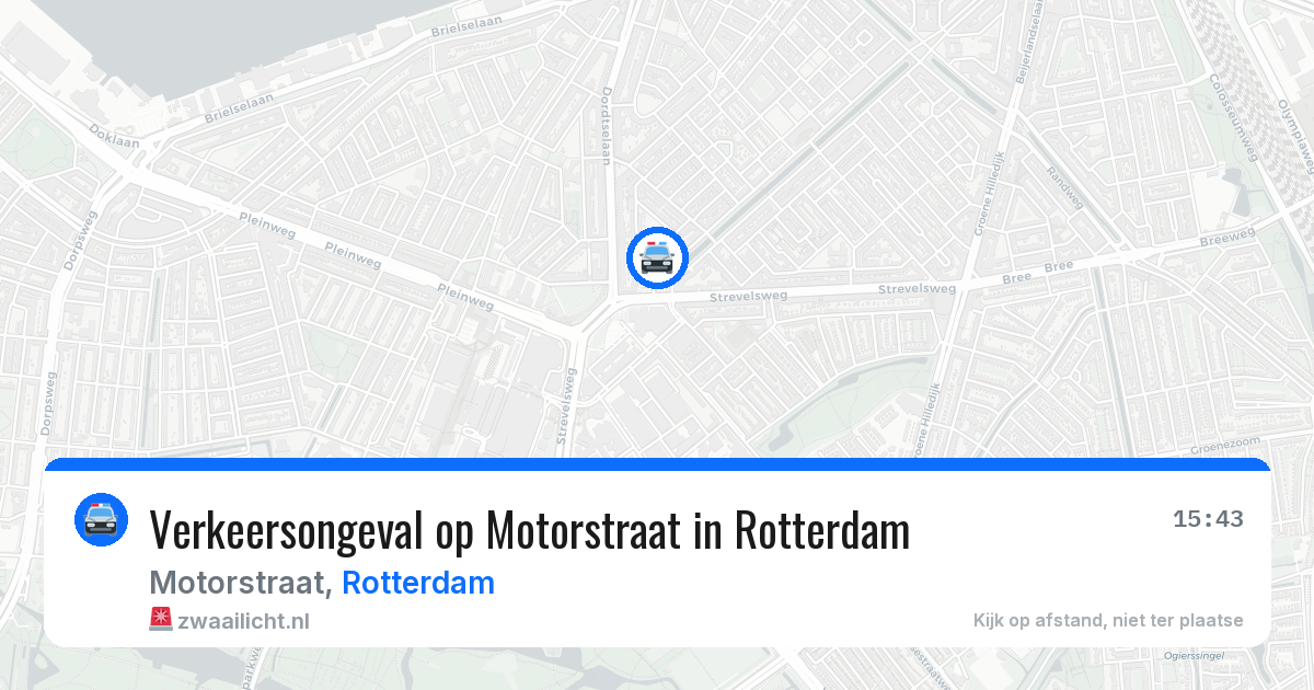 Verkeersongeval op Motorstraat in Rotterdam — 26 jun 2026