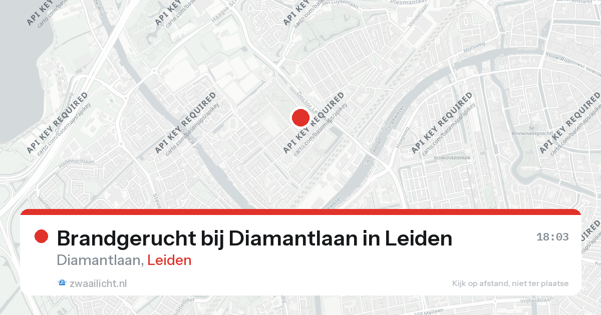 Brandgerucht bij Diamantlaan in Leiden — 3 mrt 2026