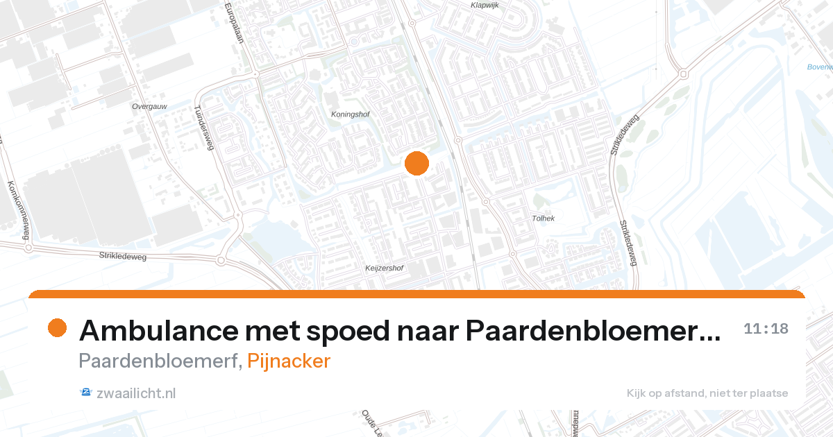 Ambulance met spoed naar Paardenbloemerf in Pijnacker — 10 jun 2026