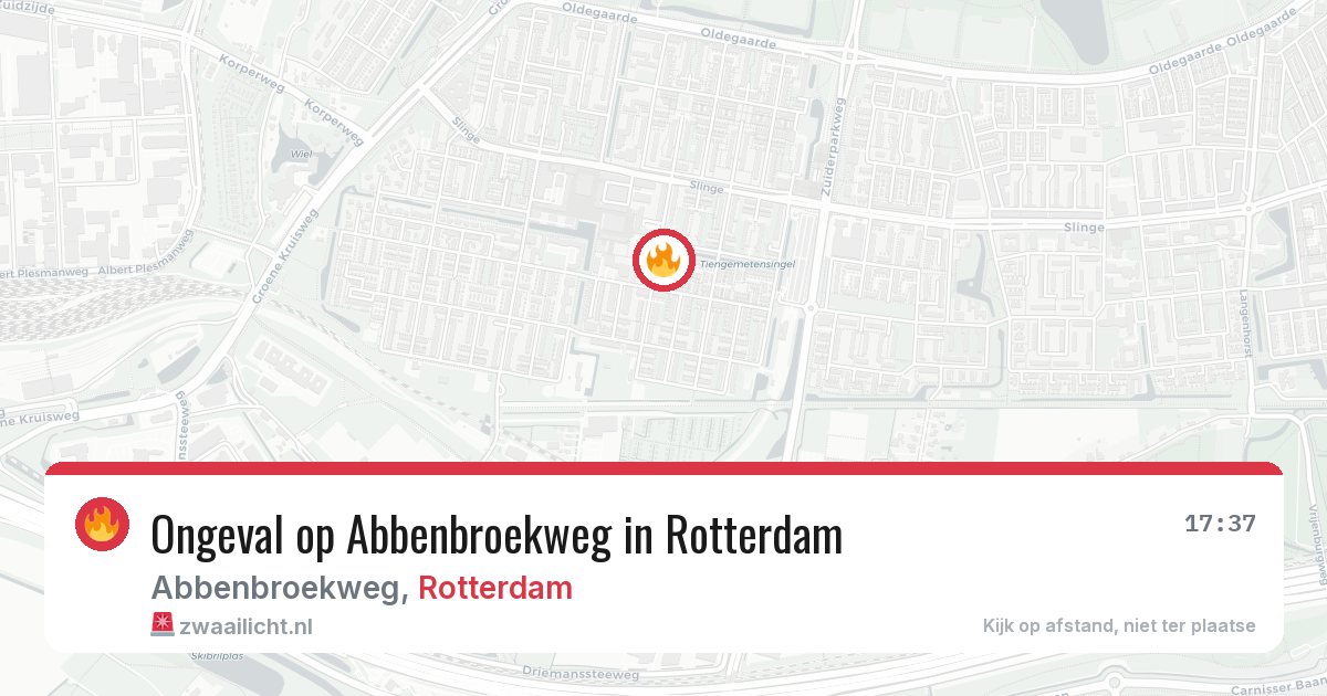 Ongeval op Abbenbroekweg in Rotterdam — 16 jun 2026