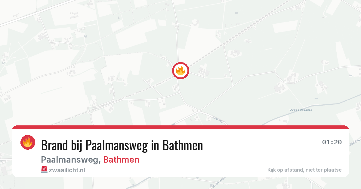 Brand bij Paalmansweg in Bathmen — 19 jun 2026