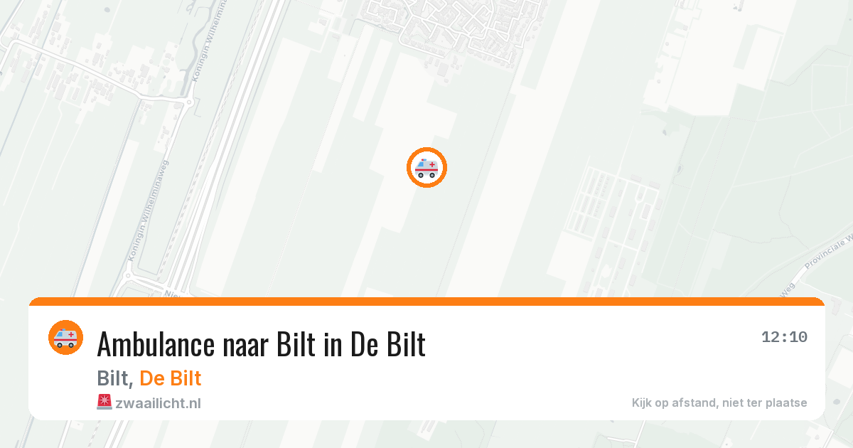 Ambulance naar Bilt in De Bilt — 22 jun 2026