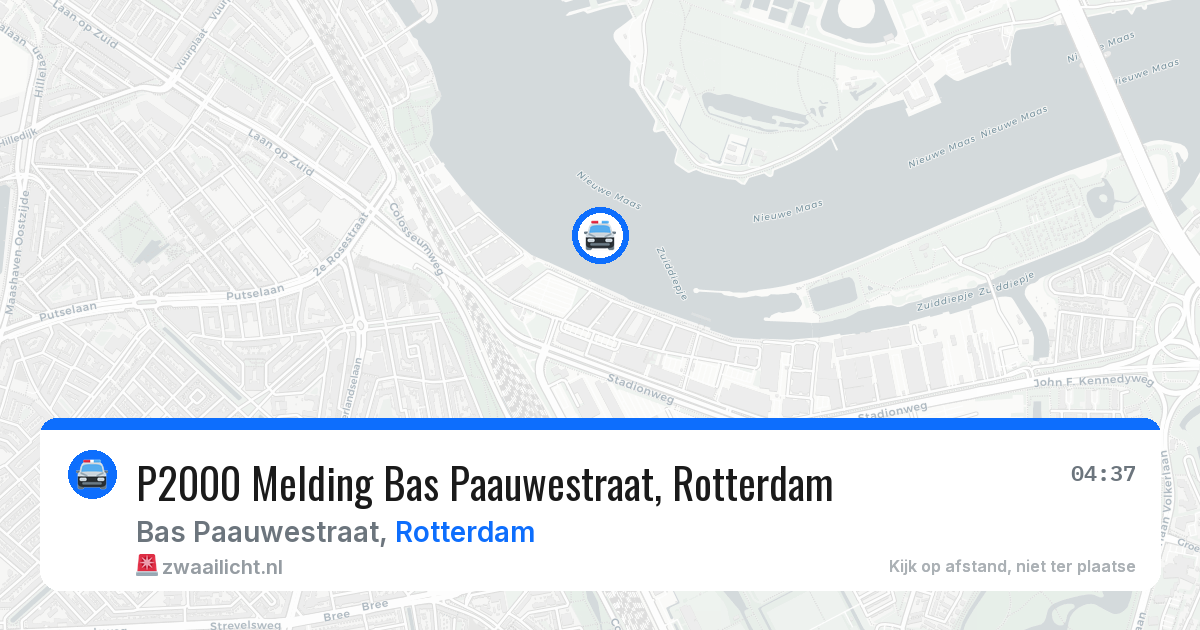 P2000 Melding Bas Paauwestraat, Rotterdam — 27 jun 2026