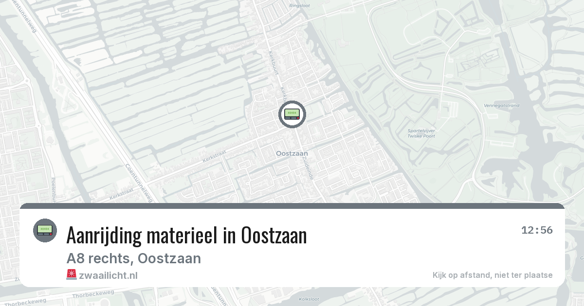 Aanrijding materieel in Oostzaan — 8 feb 2026